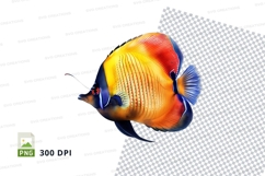 Vibrant butterflyfish clipart Product Image 1