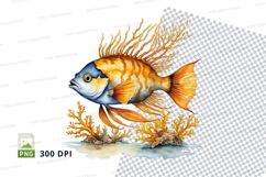 Vibrant tropical fish in coral reef Product Image 1