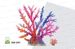 Colorful coral reef clipart Product Image 1