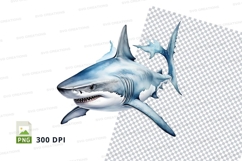 Great white shark clipart Product Image 1