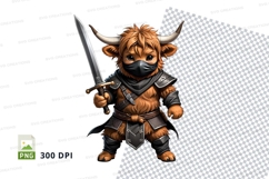 Warrior bull clipart Product Image 1