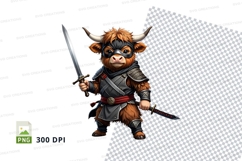 Warrior bull clipart Product Image 1