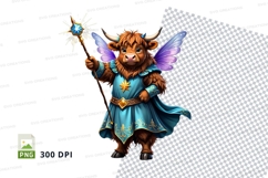 Magical highland cow fairy Product Image 1