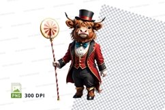 Circus bull clipart Product Image 1
