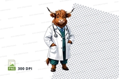 Doctor highland cow Product Image 1