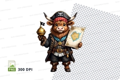 Pirate bull clipart Product Image 1