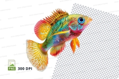 Colorful fish clipart Product Image 1