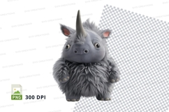 Cartoon rhino clipart Product Image 1