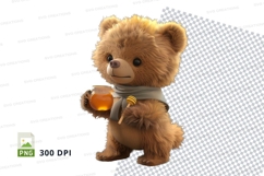 Teddy bear with honey Product Image 1
