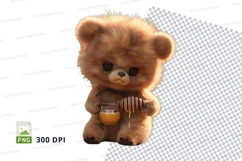 Teddy bear with honey Product Image 1