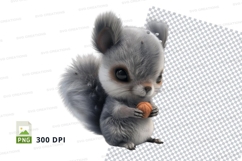 Cute squirrel with nut Product Image 1