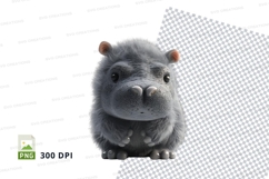 Cartoon hippo clipart Product Image 1
