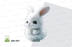 Cute white bunny rabbit Product Image 1