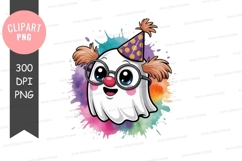 Celebratory ghost clipart png Product Image 1