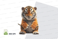 Cute tiger cub clipart Product Image 1
