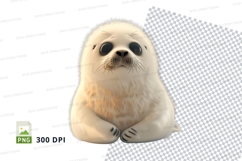 Cute baby seal clipart Product Image 1