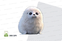 Cute baby seal clipart Product Image 1
