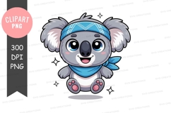 Happy koala clipart png Product Image 1
