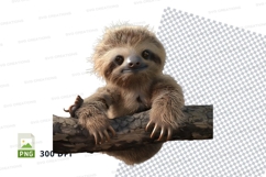 Cute sloth clipart Product Image 1