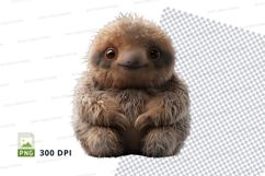 Cute sloth clipart Product Image 1