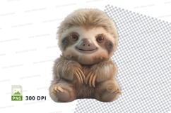Cute sloth clipart Product Image 1