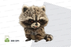 Cartoon raccoon clipart Product Image 1