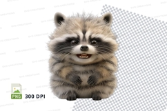 Happy raccoon clipart Product Image 1