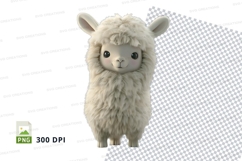 Cute llama clipart Product Image 1