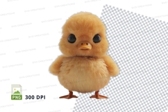 Cute yellow duckling clipart Product Image 1