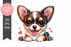Adorable puppy clipart png Product Image 1