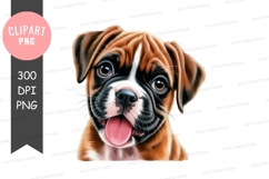 Playful puppy clipart png Product Image 1