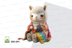 Cozy llama clipart Product Image 2