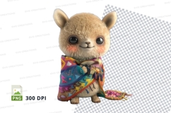 Adorable llama in traditional garb Product Image 1