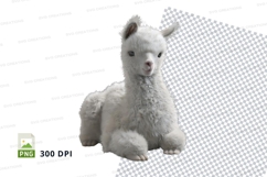 Cute baby llama clipart Product Image 1