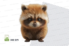 Cute raccoon clipart Product Image 1