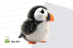 Cute puffin clipart Product Image 1