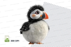 Cartoon puffin clipart Product Image 1