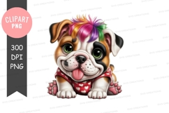 Colorful puppy clipart png Product Image 1