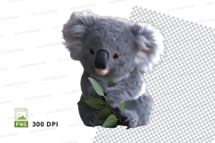 Koala with leaves Product Image 1