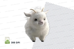 White goat clipart Product Image 1