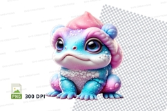 Colorful cartoon frog Product Image 1