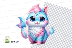 Colorful cat kitten clipart Product Image 2