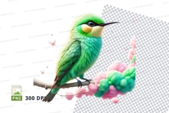 Vibrant bird on a branch Product Image 1