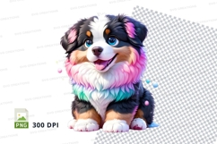 Colorful puppy clipart Product Image 1