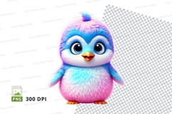 Colorful penguin clipart Product Image 1