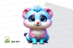 Colorful cartoon cat Product Image 1