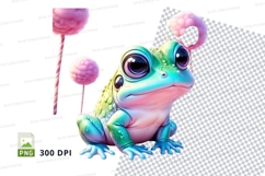 Whimsical frog with candy Product Image 1