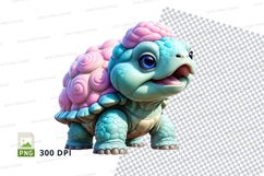 Whimsical turtle clipart Product Image 1