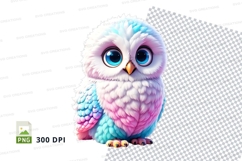 Colorful owl clipart Product Image 1