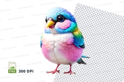 Colorful parrot clipart Product Image 1